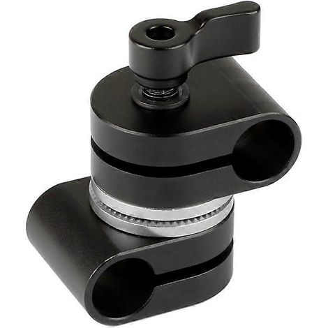 HDRIG 15-mm-Doppelstieladapter für Standard-ARRI-Rosette (15-mm-Stiel/Polypole/Rohr) für Griff/Monitor/LED-Beleuchtung (1/5)