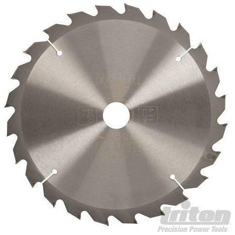 Lama circolare da utilizzare con sega per legno e laminati al vidia carburo di tungsteno Triton-235 x 30mm, 24 denti