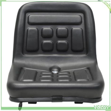 Siège de tracteur universel - FAFEICY - 142317 - Noir - Rails coulissants 150 mm - Cadre bois & PVC étanche (1/5)