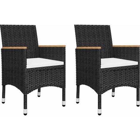 Maison Exclusive - 5-tlg. Garten-Essgruppe Schwarz (1/5)