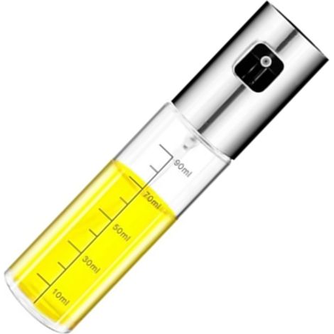 Ölsprühflasche aus Edelstahl mit integriertem Pinsel und Trichter – ideal für Küche und Fitness (1/5)