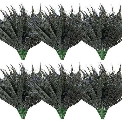 Faux Boston Fern - UV Résistant - 35 à 43 cm - Pour Intérieur et Extérieur - Décoration Murale Jardin Balcon - Lot de 8 Pièces (1/5)
