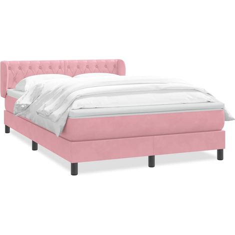 Maison Exclusive - Boxspringbett mit Matratze Rosa 140x220 cm Sam