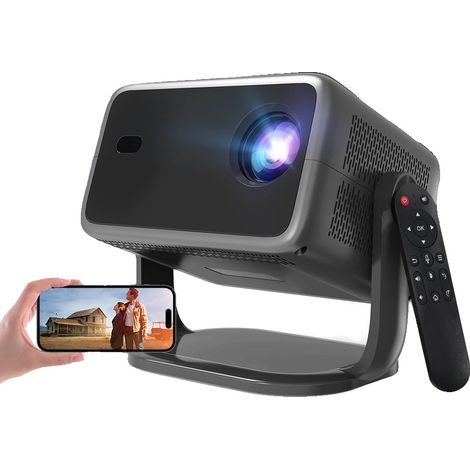 Proyector, resolución 1080p, conectividad WiFi y Bluetooth, enchufe europeo de 100V-240V. (1/5)