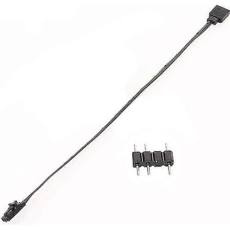 3-Pin-RGB-auf-Standard-3-Pin-5V-ARGB-Adapter, RGB-Kabel für Lüfter/Hub/Beleuchtung / (1/5)