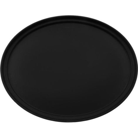 Plateau ovale en fibre de verre (L)685 x (P)560 mm, noir