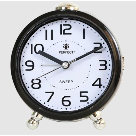 Reloj despertador de cuarzo BB 08902 negro perfecto