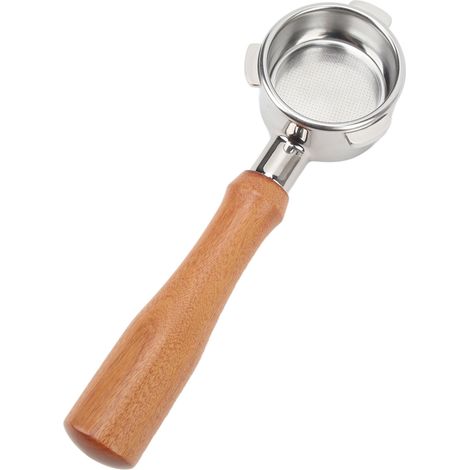 Filtre sans fond en acier inoxydable, porte-filtre nu pour machine à café Breville série 8, 54mm, manche en bois de palissandre de Siam (1/5)