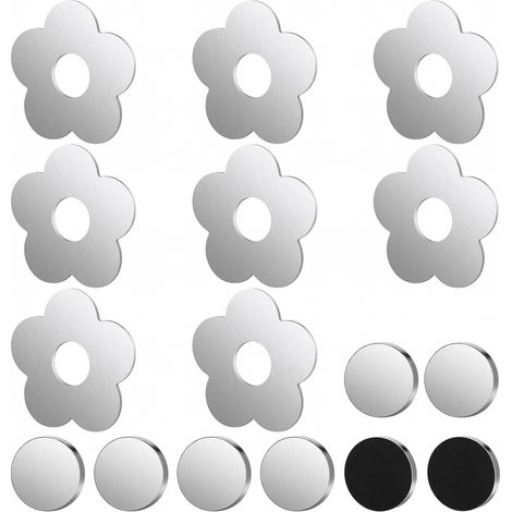 8 pièces poids de nappe extérieurs avec aimants 5,9x5,9cm, Attaches pour rideaux floraux (1/5)