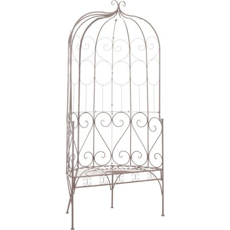 Banc de jardin 95 cm Fer Marron antique (1/5)