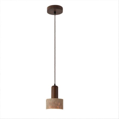 Gelbe LED-Pendelleuchte aus Travertin, 3 Farben, dimmbar, 110-240 V, japanischer Wabi-Sabi-Stil, ideal für den Nachttisch oder das Restaurant. (1/5)