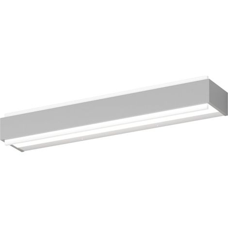 Applique moderno top light bios 1213 55 dm led switch 2640lm alluminio illuminazione modulo integrato, finitura metallo grigio