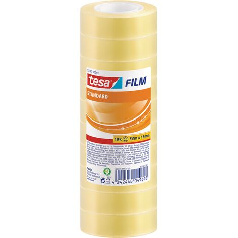 NASTRO TRASPARENTE TESA TORRE 10 PZ 15MMX33M- 1,0 confezione