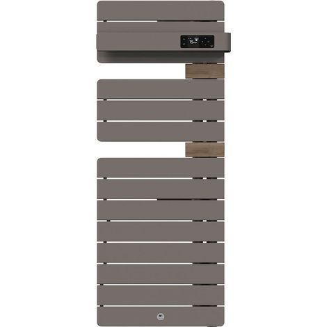Scaldasalviette elettrico Allure 4 Classique Colonna a destra stretto 500W Grigio roccia/Quercia - THERMOR - 483371 (1/4)