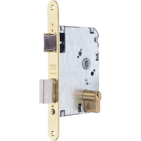 Cerradura mad.emb. 20x60mm 20106prhl lat c/rdo. tesa
