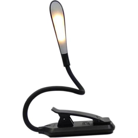 Lampe de Lecture LED à Pince Flexible Protection des Yeux, (1/5)