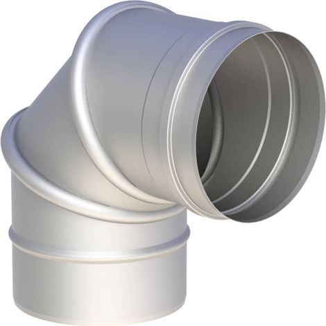 Coude inox réglable de 0° à 90° Ø 150 mm