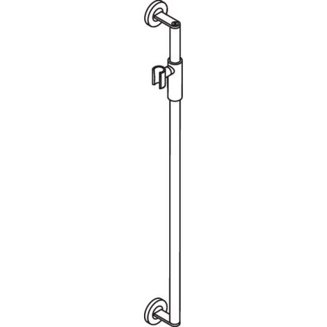 HEWI 900.33M03140 Barre porte-douche, ø 25 mm, L 900 mm (1/3)
