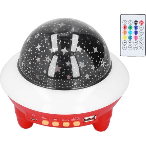 Projecteur lumineux Bluetooth RGB avec étoiles, rechargeable par USB, veilleuse décorative pour chambre. (1/5)