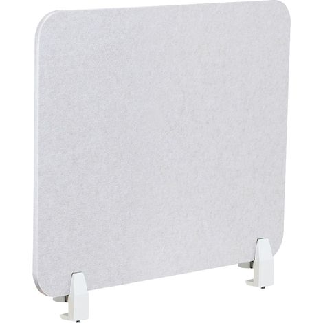 Divisorio da scrivania PET Pannello acustico Tessuto fonoassorbente 72 x 50 cm Bianco Sporco Split (1/5)