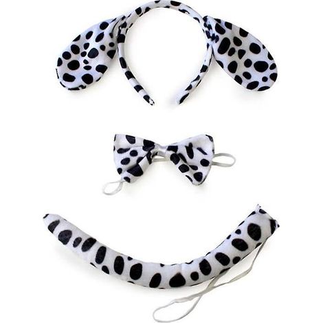 Serre-tête à oreilles pour grands dalmatiens, accessoire pour déguisement dalmatien, pièce unique pour costume de fête et cosplay (1/2)