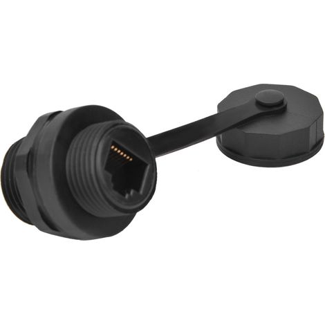Connecteur femelle RJ45 étanche IP67 pour câble réseau CAT5/6 (1/5)