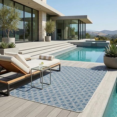 Tapis extérieur et intérieur, en Corde Rustique, Toucher agréable pour terrasse, Jardin et Salon (1/5)