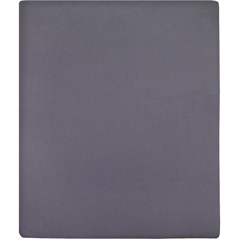 Maison Exclusive - Spannbettlaken Jersey Anthrazit 90x200 cm Baum (1/5)