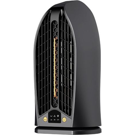 Ceramic PTC Hot Air Heater for the Home, Indoor Heater with Tilt Protection, Noise Level 50–60 dB, Dimensions 14 x 11.5 x 28 cm – Heats Up Quickly and Safely (1/5)