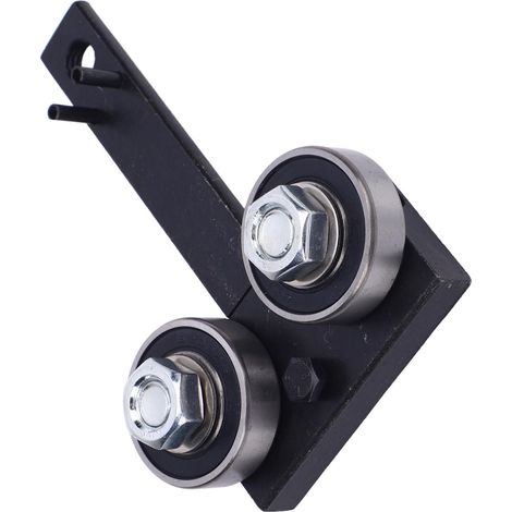 Réglable resserreur rail barre tronçonneuse outil réparation fermeture pour meulage chaîne noir acier fer 135mm kit 1+2 accessoires (1/5)