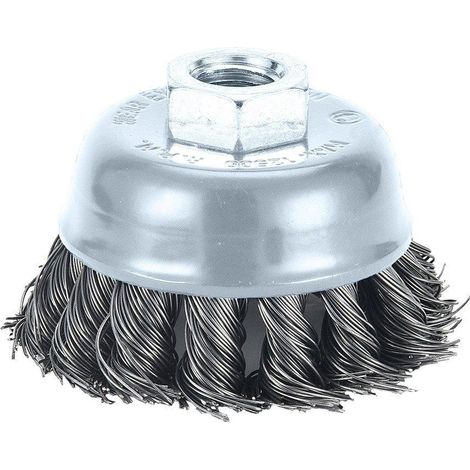 Cepillo acero trenzado graphite 100 mm rosca M14