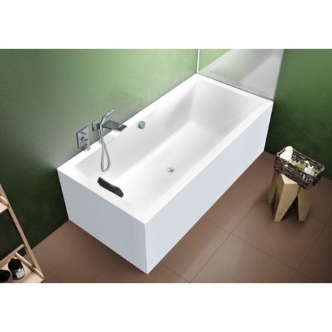 Bañera rectangular RIHO Lugo, versión derecha, variante PlugPlay,