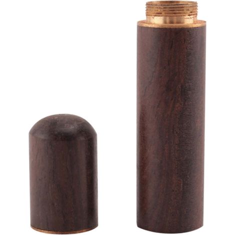 Zahnstocherhalter aus Ebenholz, Mini-Aufbewahrungsbox, ideal zum Wandern, für unterwegs, als handgefertigtes Geschenk, 8 x 1,8 cm (1/5)