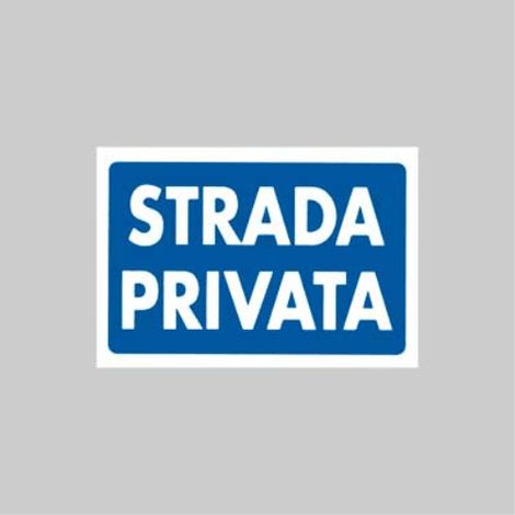 Cartello 'strada privata' 20x30 cm (10 pezzi) (1/2)