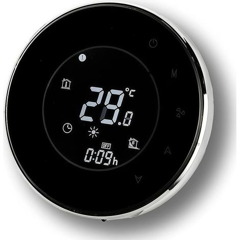 6000 Série Thermostat - Thermostat de Programmation à écran Tactile pour Chauffage ou Climatisation - Télécommande pour Téléphone Portable Compatible avec et (1/5)