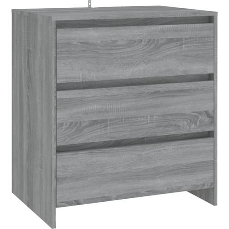 vidaXL Sideboard Grey Sonoma 70x41x75 cm Engineered Wood