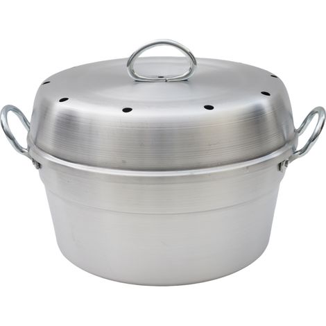 Mamù Fornetto Versilia, in alluminio bianco, durevole, made in italy, Ø 24 cm, con coperchio (1/5)