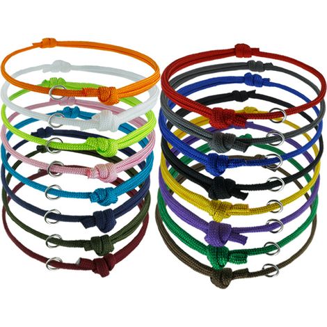 16 colliers d'identification pour chiots, réglables, en paracorde doux, 28 cm, multicolores, pour chiots, chatons et nouveau-nés (1/5)