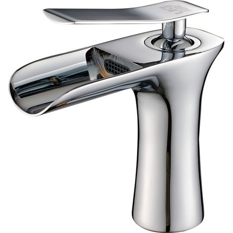 Rubinetto monocomando per lavabo effetto cascata modello Virginia