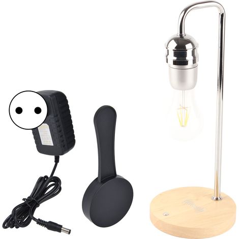 Magnetische, schwebende LED-Lampe mit Holzsockel – Maglev-Schreibtischlampe – 100–240 V Netzteil, EU-Stecker (1/5)