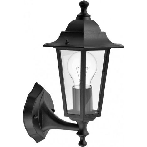 FAB 149161009  Aplique Exterior Aluminio Auriga 1xe27 Negro Ip44 32x22x17 Cm