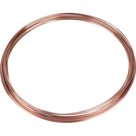 Fil de Cuivre Nu Ø2,0mm × 10m, T2 Pur pour Soudure, Artisanat pour Appareil, Solénoïde, Expérience, Jardin, Plante (1/5)
