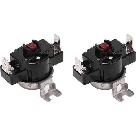 2 Stück manuelle Thermoregler mit U-förmiger Abdeckung, hohe Leistung, 25 A, 250 V, für Thermostate bis 130 °C (1/5)