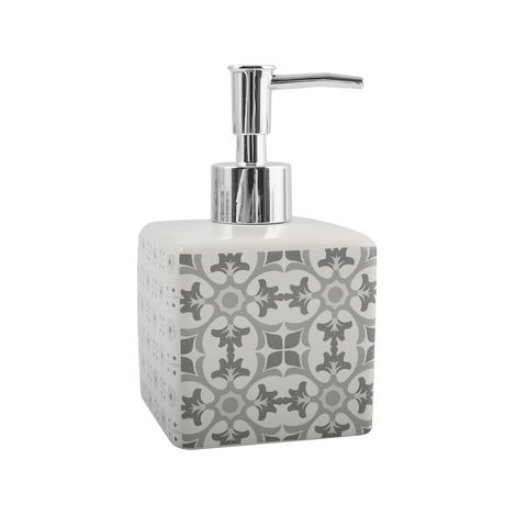 DISPENSER SAPONE IN CERAMICA EVORA- Bianco - Grigio- SPIRE- pezzi 1 (1/2)