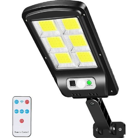 Linghhang – Projecteur solaire à détecteur de mouvement 6000LM – IP67 étanche – 3 modes d'éclairage – Installation facile sans câblage (1/5)