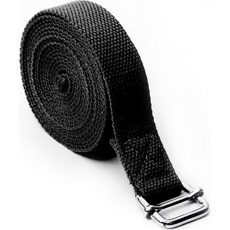 Sangle De Yoga - 250 Cm X 3 Cm - Boucle Coulissante En Métal D - Pour Étirements Et Postures De Yoga - 1 Pièce (1/5)