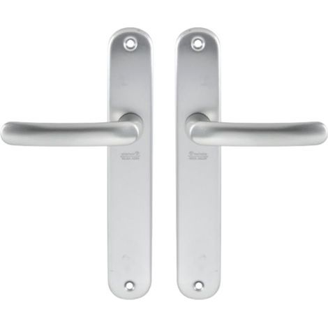Satz Aluminium-Hebelgriffe auf Rosette, 195 mm Lochabstand, für Küche und Wohnzimmer (1/5)