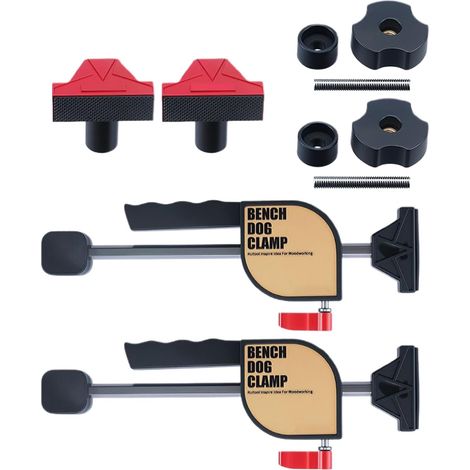 Kits De Serre Joints Pour Travail Du Bois Serrage Robuste Ajustable Serre Joints De Table Avec Rail De Guidage Pour Coupe Assemblage Collage Reparation Meuble Etabli Atelier Scie Sur Table (1/5)