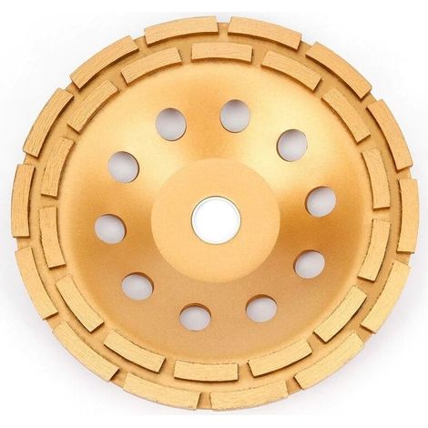 Diamant Meule 230 x 22,23 mm - Turbo Diamant Meule Boisseau pour Béton, Granit, Pierre, Marbre, Pierre, Maçonnerie, Brique, Crépi, Béton ciré (1/4)