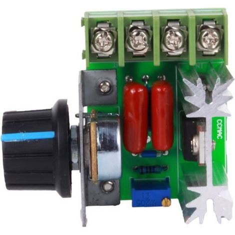 Contrôleur de vitesse de moteur de courant alternatif Régulateur de tension 2000W 50-220V 25A (1/4)